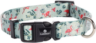 Flamingo f-520108 - Collier Samar Vert Clair avec Flamant Rose