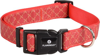 Flamingo f-520155 - Odin Adjustable Nylon Dog Collar with Leash Ring