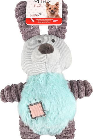 Flamingo f-520008 - Jouet Small Dog Lapin Ikra Gris