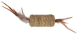 Flamingo f-560906 - Cats Delight Rattle Rope Toy with Feather Fun