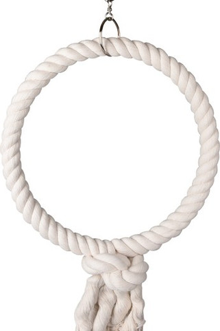 Flamingo f-110290 - Jouet pour oiseaux Anneau CordonBlanc