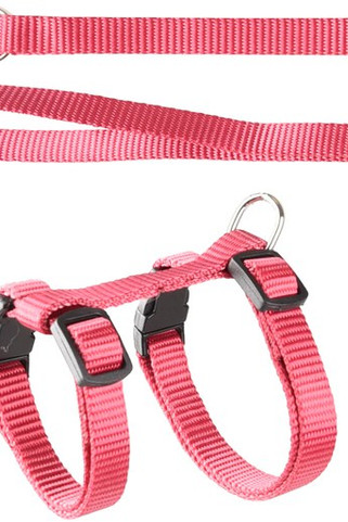 Flamingo f-560996 - Harnais avec laisse Chaton cérise