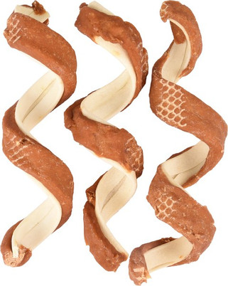 Flamingo f-520305 - Friandises Spirale Blanc avec canard 15cm 37gr / 3 pcs 110gr