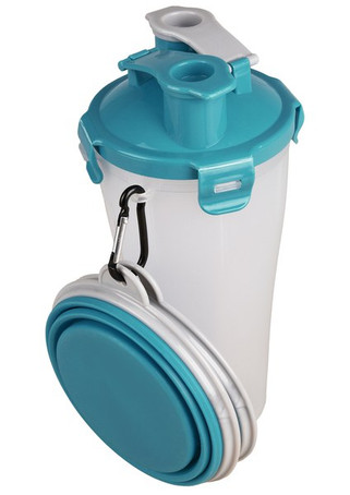 Flamingo f-520365 - Tasse de voyage Turquoise & Gris clair