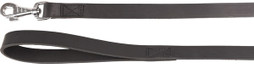 Flamingo f-520455 - Laisse Élégante en Cuir de Buffle Noir