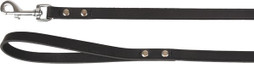 Flamingo f-520449 - Laisse Élégante en Cuir de Buffle Noir