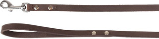 Flamingo f-520444 - Buffalo Leather Dog Leash with Silver Accents