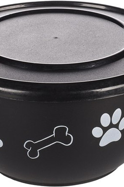 Flamingo f-520529 - Gamelle pour la nourriture et leau avec couvercle Rond