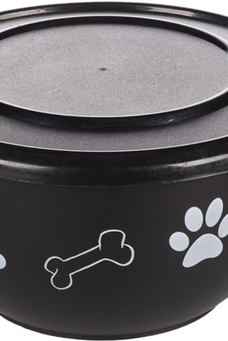 Flamingo f-520529 - Gamelle pour la nourriture et leau avec couvercle Rond