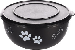 Flamingo f-520531 - Gamelle pour la nourriture et leau avec couvercle Rond