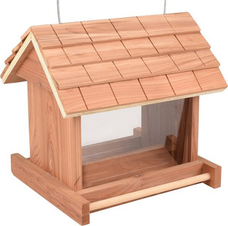 Flamingo f-110344 - Distributeur de Graines en Bois et Plexiglas