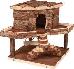 Flamingo f-210298 - Maison Ludique pour Rongeurs avec Niveaux et Balançoire