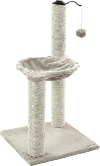 Flamingo f-561149 - Arbre à Chat Amanda Gris avec Hamac et Balle de Jeu