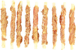 Flamingo f-521115 - Friandises Bâton Blanc avec poulet 12,5cm 600gr