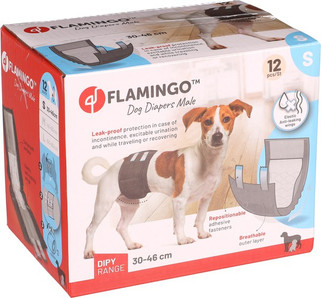 Flamingo f-521129 - Couches Absorbantes pour Chiens Mâles Âgés