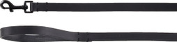 Flamingo f-521250 - Laisse en Cuir Noir Leano pour Chiens