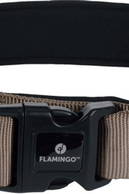 Flamingo f-521481 - Collier Élégant Taupe pour Chiens Abbi