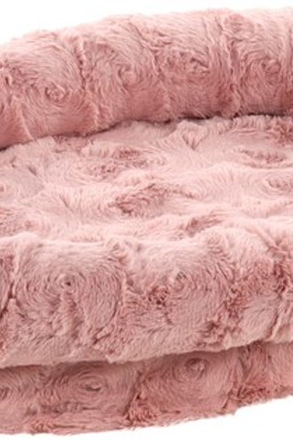 Flamingo f-521525 - Cozy Plush Powder Pink Dog Bed