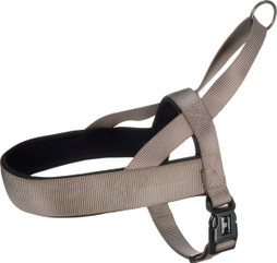 Flamingo f-521503 - Harnais Confortable Abbi Taupe pour Chiens Actifs