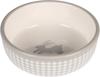 Flamingo f-210343 - Gamelle pour la nourriture et leau Lapin Rond clair & Blanc