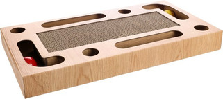 Flamingo f-561290 - Catnip Cardboard Scratch & Jingle Toy