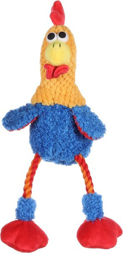 Flamingo f-521887 - Jouet Coq avec corde Mélange