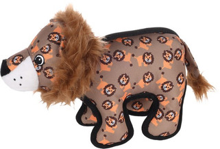 Flamingo f-521880 - Durable Lion Dog Toy with Squeaker and Crunchy Layers
