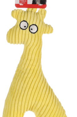 Flamingo f-521911 - Pebbles Plush Giraffe Dog Toy with Whistle