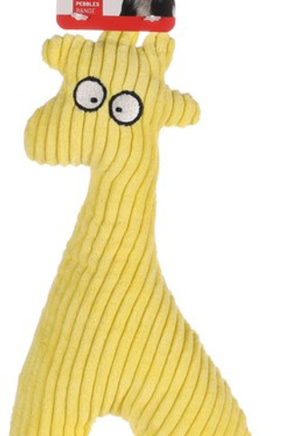 Flamingo f-521911 - Pebbles Plush Giraffe Dog Toy with Whistle