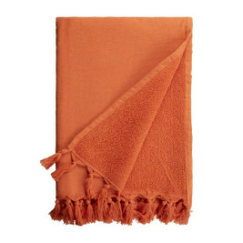 Claps 14091 - Nemophila Luxe Dubbel Laags Spons Handdoek met Franjes