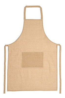 Claps 17241 - Sabbia Recycled Cotton Apron with Front Pocket