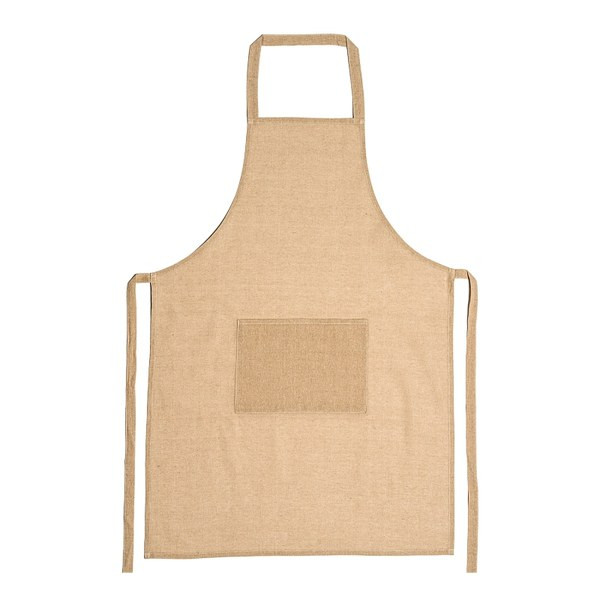 Claps 17241 - Sabbia Recycled Cotton Apron with Front Pocket