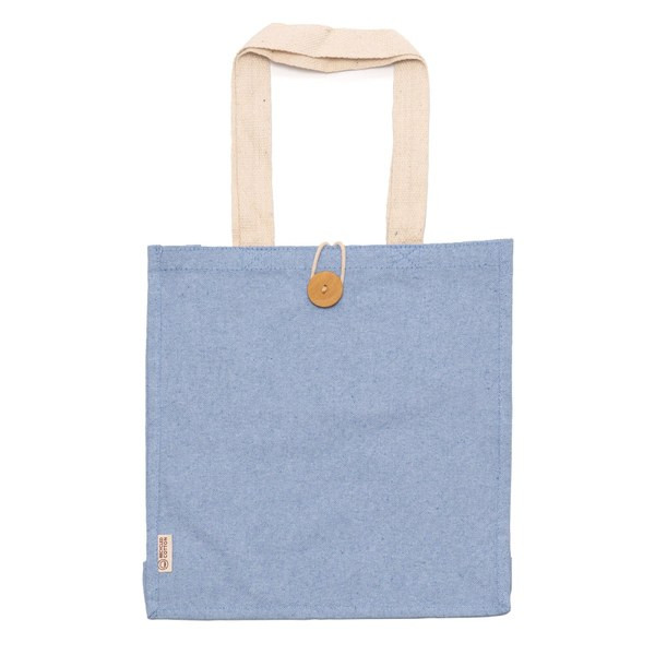 Claps 17444 - Cosme Recycelte Baumwolltasche mit Innentasche und Knopf