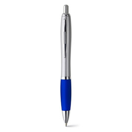 Claps 20031 - Kuk Silver Ballpoint Pen with Colored Grip and Blue Ink