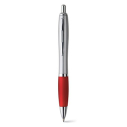 Claps 20031 - Kuk Silver Ballpoint Pen with Colored Grip and Blue Ink