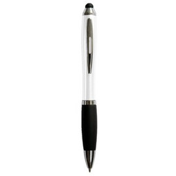 Claps 20287 - Bozzone Ballpoint Pen with Rubber Grip and Touch Tip
