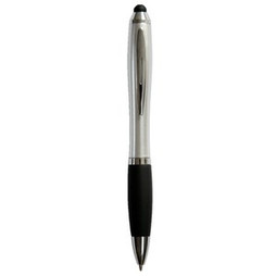 Claps 20287 - Bozzone Ballpoint Pen with Rubber Grip and Touch Tip