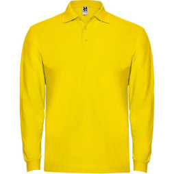 Roly R6635 - ESTRELLA L/S Långärmad Polotröja med Ribbad Krage och Manschetter