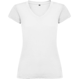 Roly R6646 - VICTORIA T-Shirt Femme Slim-Fit à Col V et Manches Courtes
