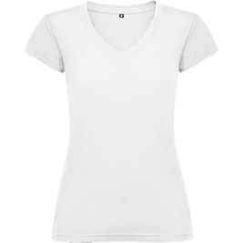 Roly R6646 - VICTORIA T-Shirt Femme Slim-Fit à Col V et Manches Courtes