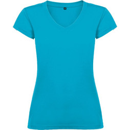 Roly R6646 - VICTORIA Women’s Slim-Fit V-Neck Short-Sleeve Tee