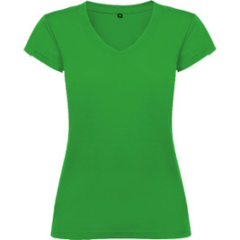 Roly R6646 - VICTORIA T-Shirt Femme Slim-Fit à Col V et Manches Courtes