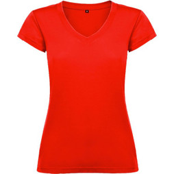 Roly R6646 - VICTORIA Women’s Slim-Fit V-Neck Short-Sleeve Tee