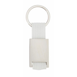Claps 46133 - Chemal Colorful Polyester Keychain with Metal Center