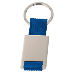 Claps 46133 - Chemal Farverig polyester nøglering med metal