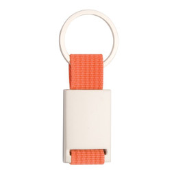 Claps 46133 - Chemal Colorful Polyester Keychain with Metal Center