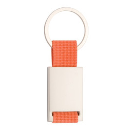 Claps 46133 - Chemal Colorful Polyester Keychain with Metal Center