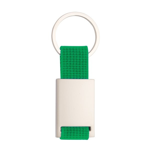 Claps 46133 - Chemal Colorful Polyester Keychain with Metal Center