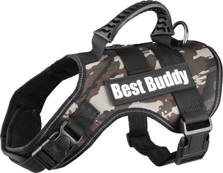 Flamingo f-518799 - Reflective Ergonomic Dog Harness with Handle