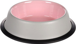 Flamingo f-561245 - Gamelle pour la nourriture et leau Rond Gris clair &